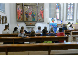 Dankwortgottesdienst der Erstkommunionkinder  (Foto: Karl-Franz Thiede)